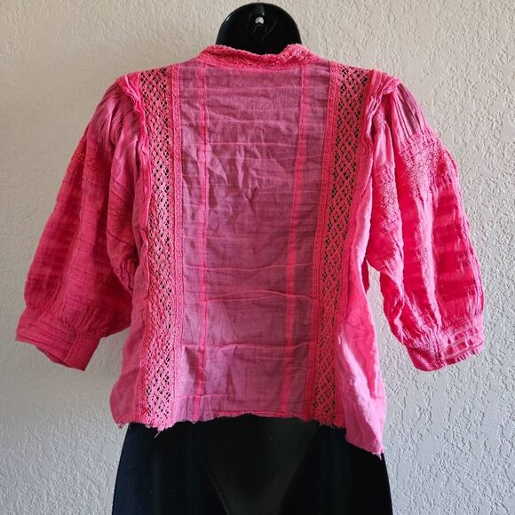 Free People One Rosalind Button Up Top - Picture 7 of 8